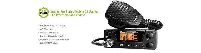 Uniden PRO505XL 40 Channel Compact Mobile CB Radio | CB Radio Magazine